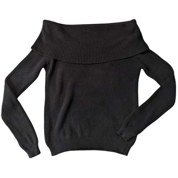 Lovers + Friends Black Off-Shoulder Sweater - Picture 5 of 8